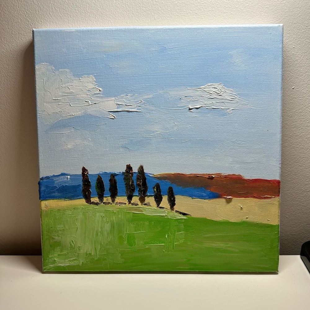 12x12 Oil painting on canvas